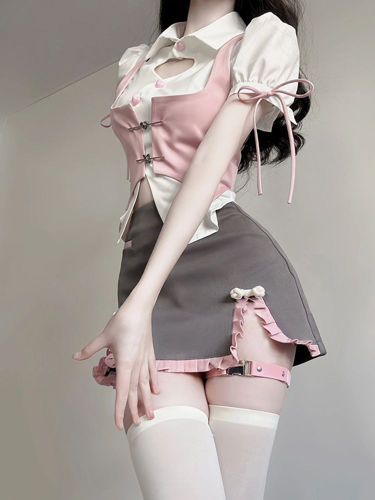 Pastel Academia Outfit Set