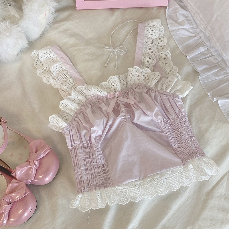 Satin Angeldoll Bustier Crop Top - Image 3