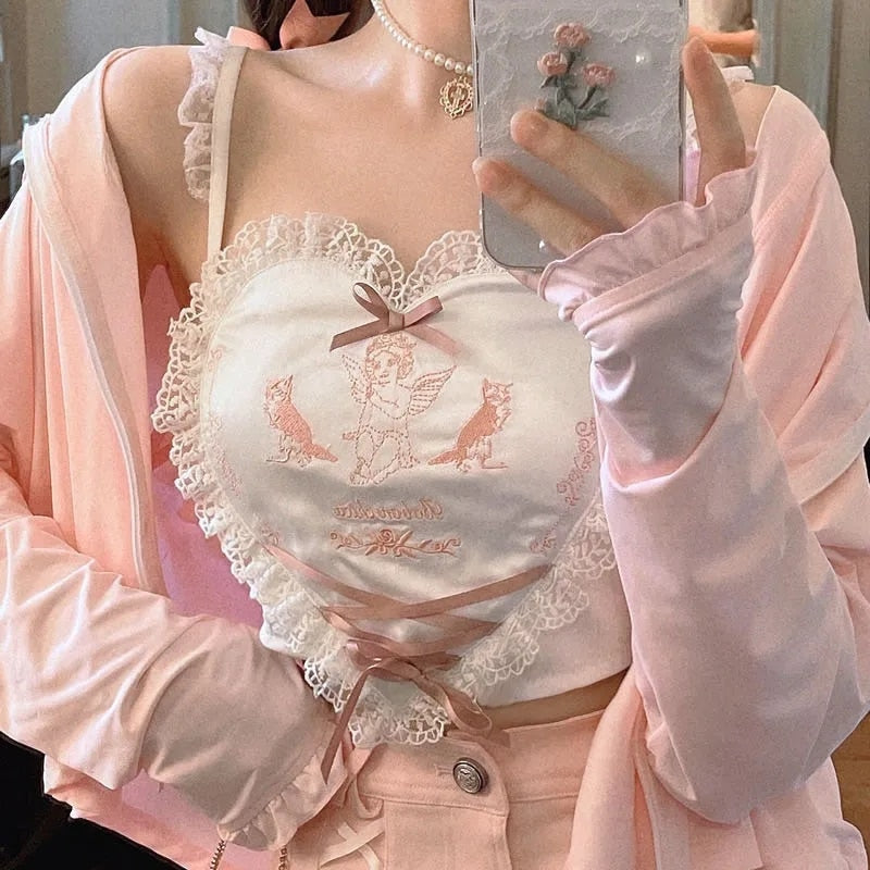 Valentine Angel Crop Top - Image 2