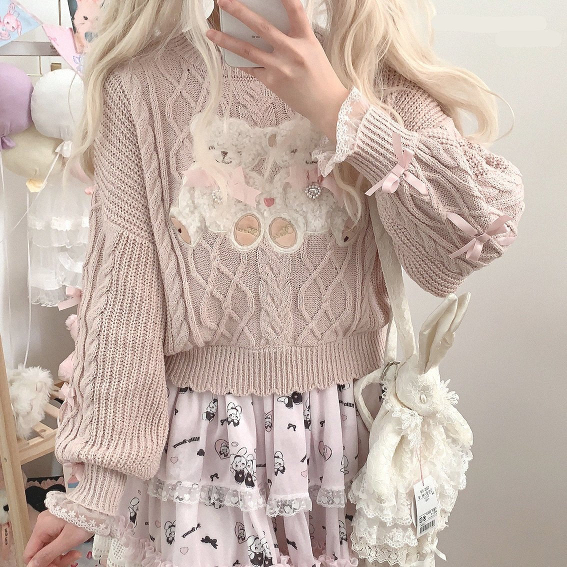 Vintage Teddy Knit Crewneck - Image 4