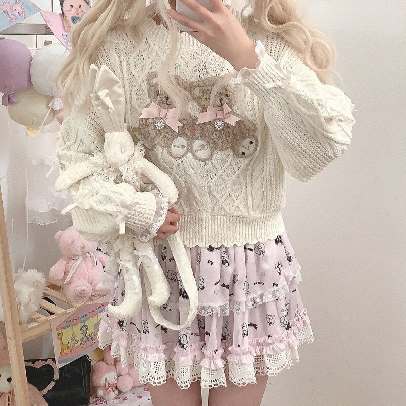 Vintage Teddy Knit Crewneck - Image 2