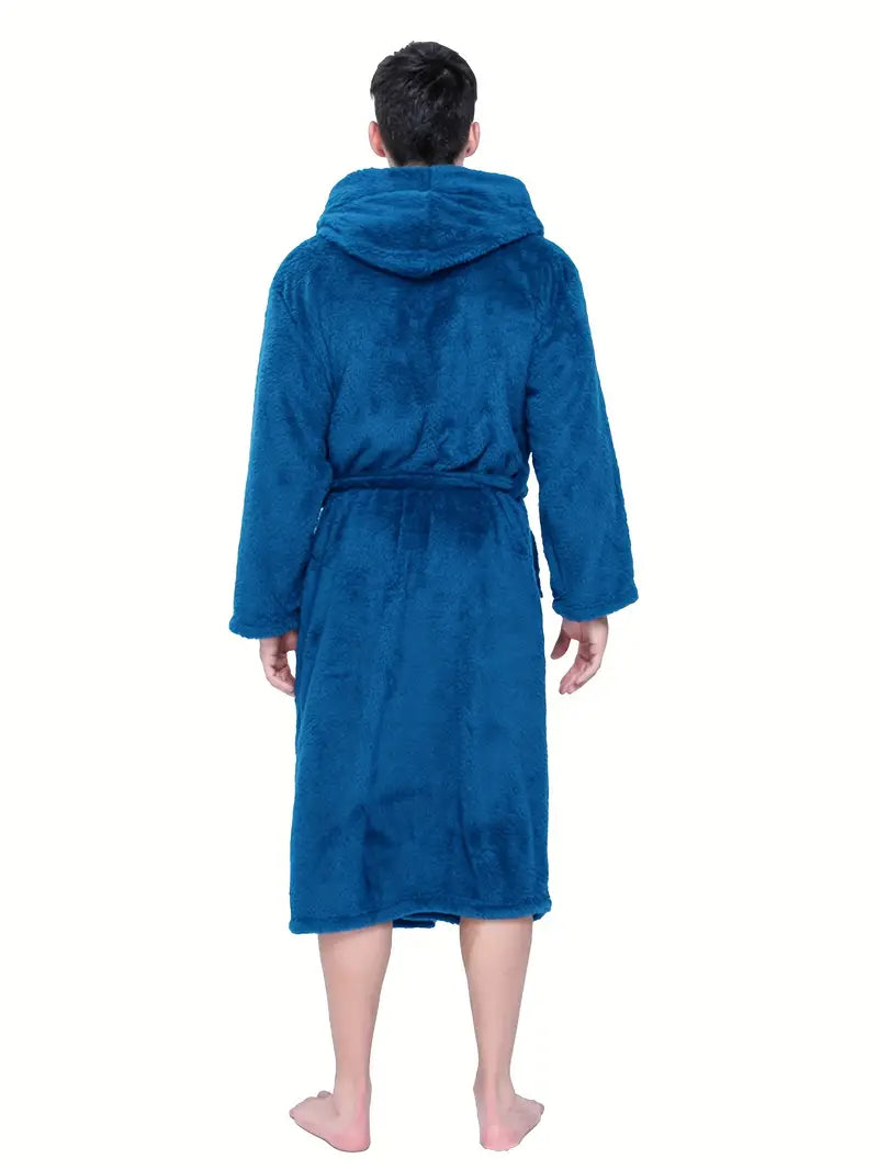 Soft and Warm Hooded Bathrobe