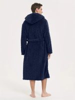 Men's Hooded Winter Bathrobe