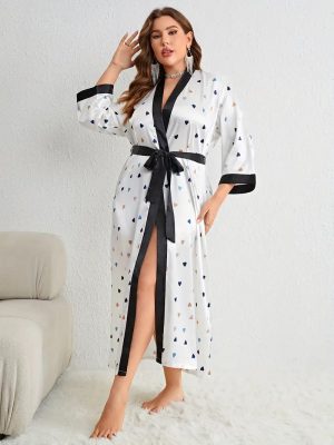 Elegant Plus-Size Bathrobe