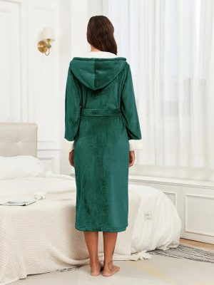 Fluffy Terry Cloth Bathrobe