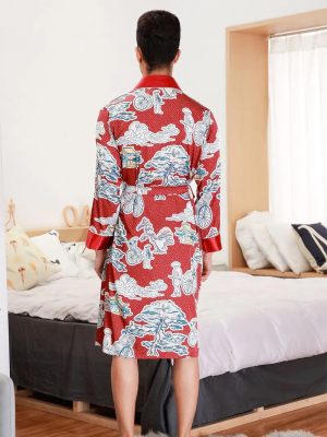 Vintage-Style Kimono Bathrobe