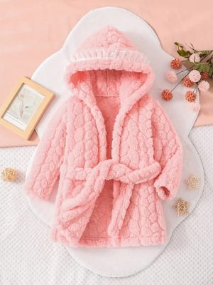Girls' Fleece Terry Bathrobe