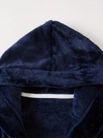 Blue Hooded Bathrobe for Children