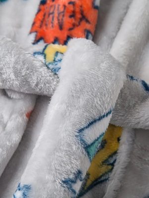 Grey Fleece Bathrobe for Children