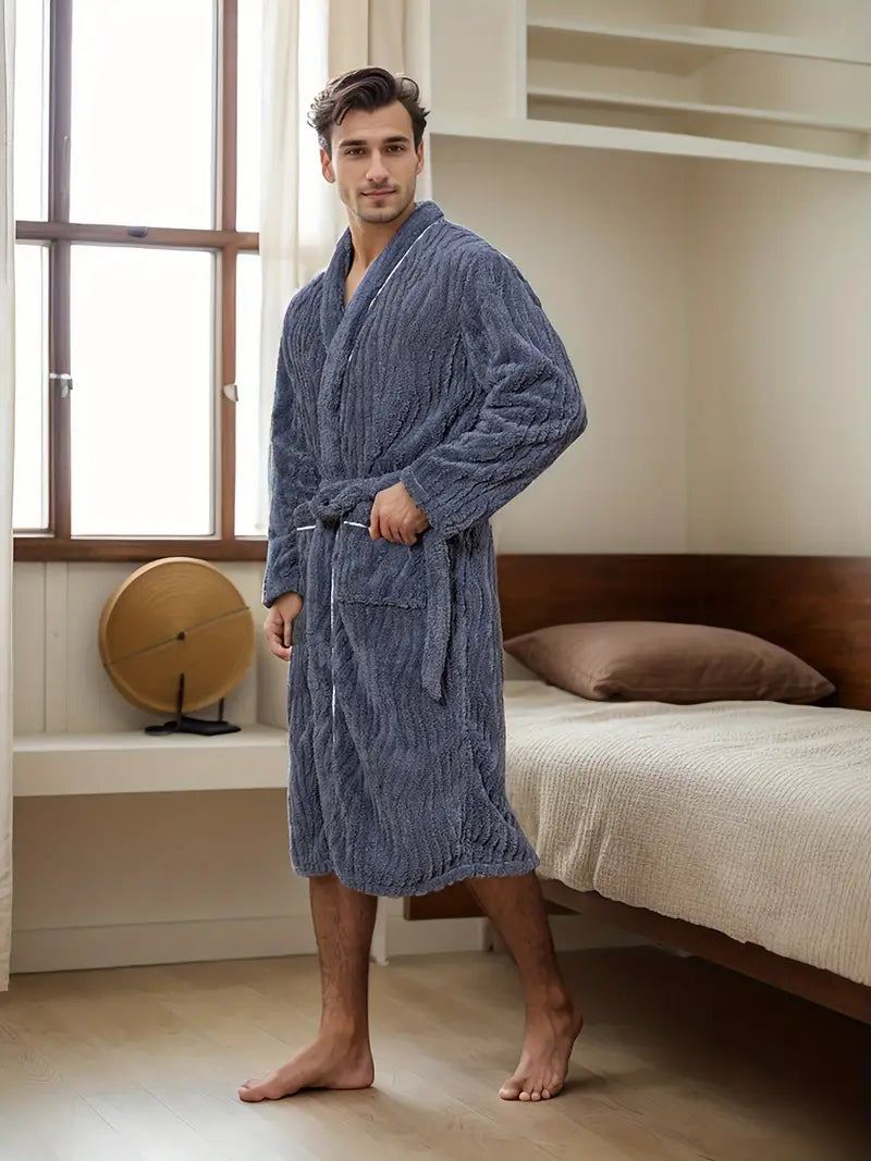 Thick, Soft Terry Cloth Bathrobe - Image 4