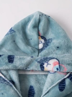 Comfortable Blue Children's Bathrobe