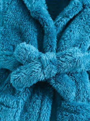 Blue Terry Cloth Bathrobe for Babies and Children