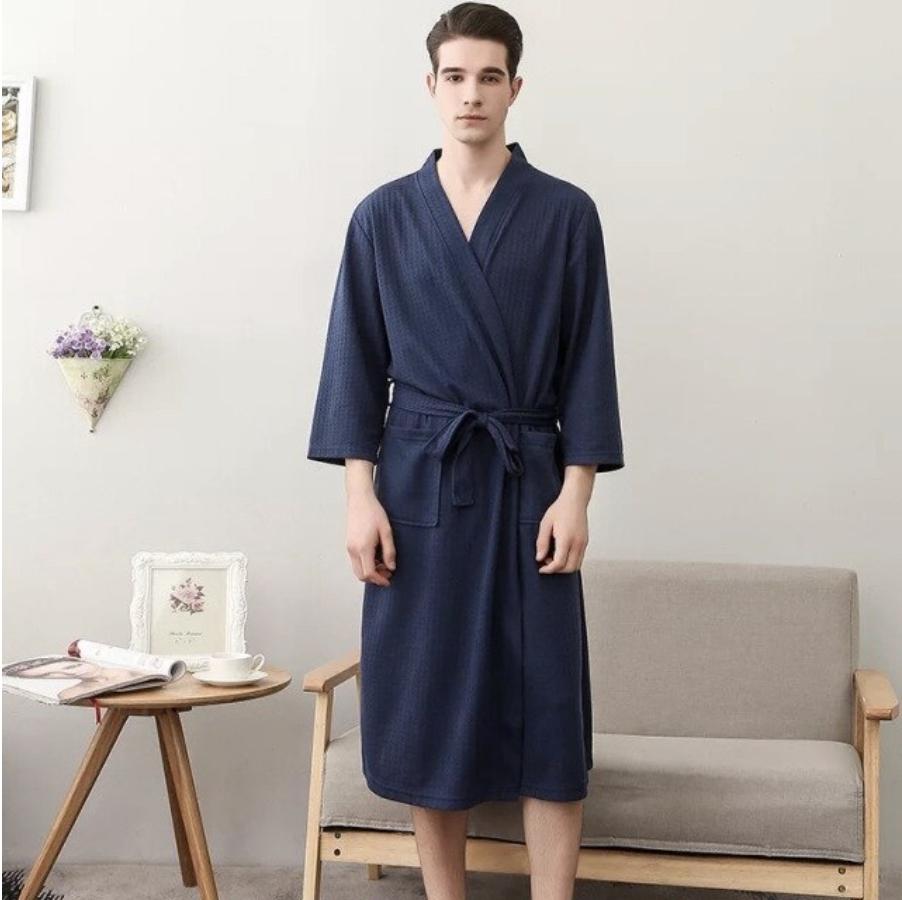 Men's Waffle-Weave Robe