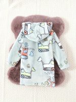 Soft Terry Cloth Bathrobe for Kids with Hoo