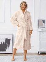 Fluffy Terry Cloth Bathrobe