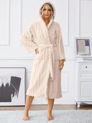 Fluffy Terry Cloth Bathrobe