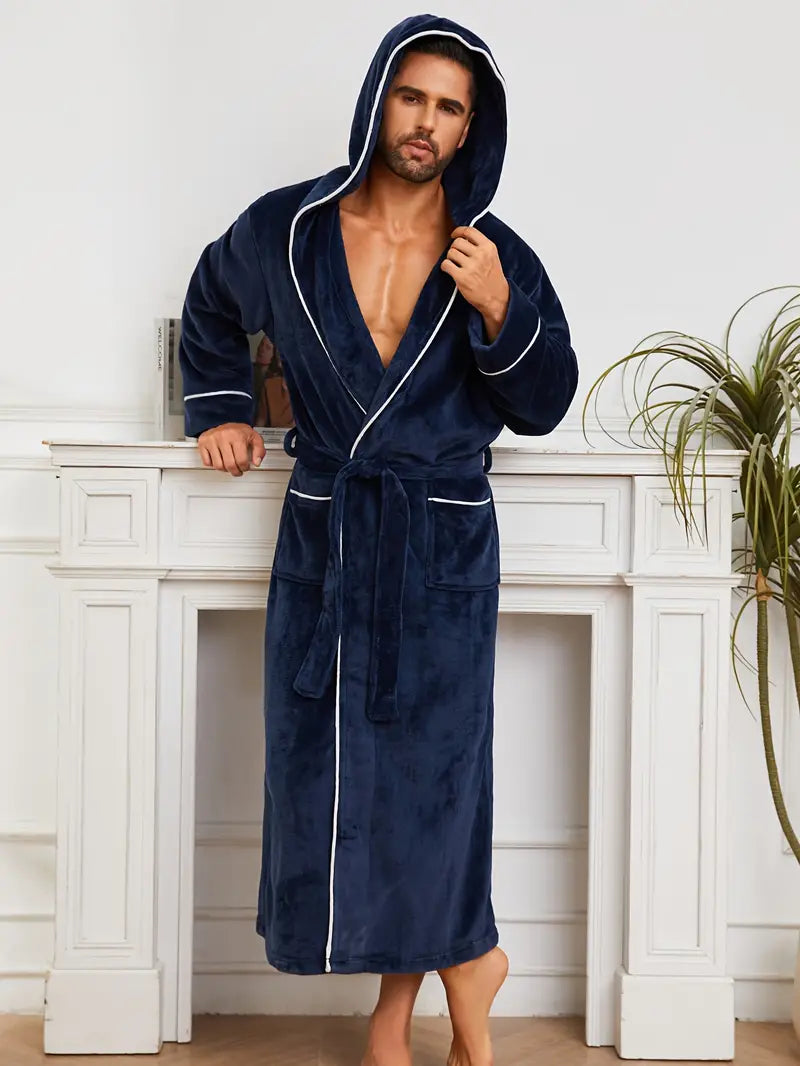 Warm Luxury Hooded Bathrobe - Image 4