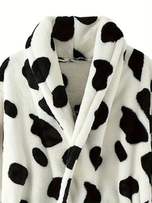 Children's Bathrobe with Cartoon Print