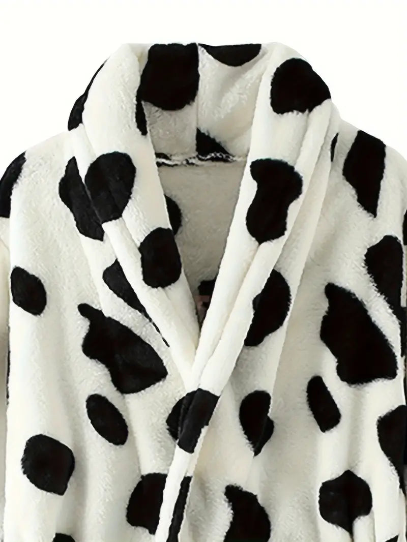 Children's Bathrobe with Cartoon Print