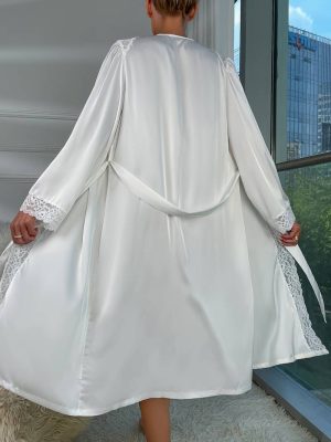 Elegant Satin Night Robe