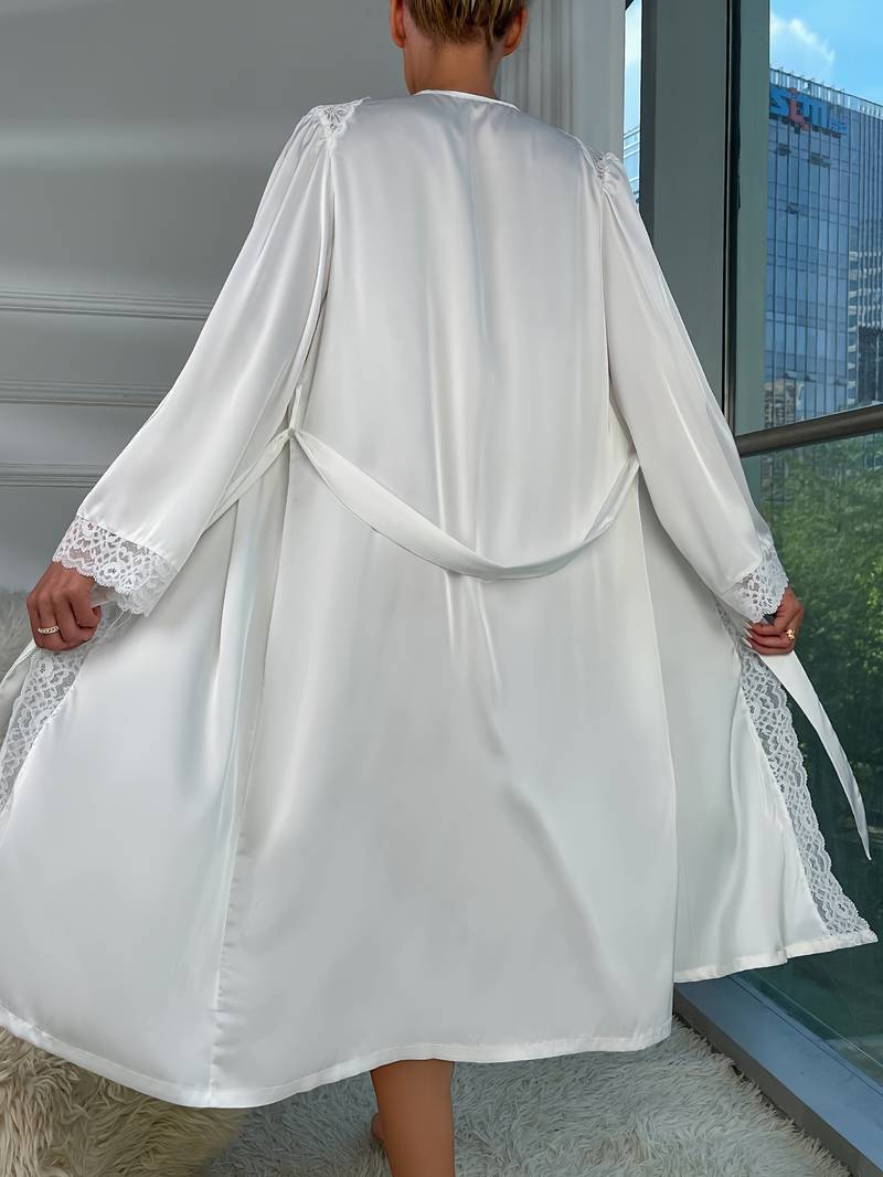 Elegant Satin Night Robe