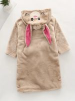 Children's Fleece Rabbit Bathrobe