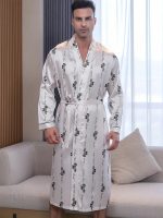 White Satin Bathrobe