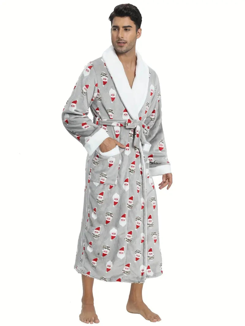 Warm Christmas Fleece Robe - Image 3