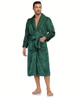 Warm Green Terry Cloth Robe