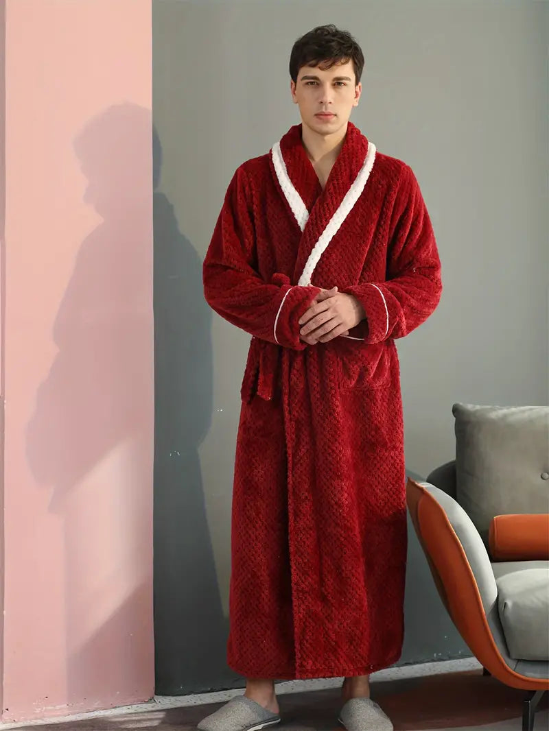 Thick, Warm Terry Cloth Bathrobe for Winter - Image 2
