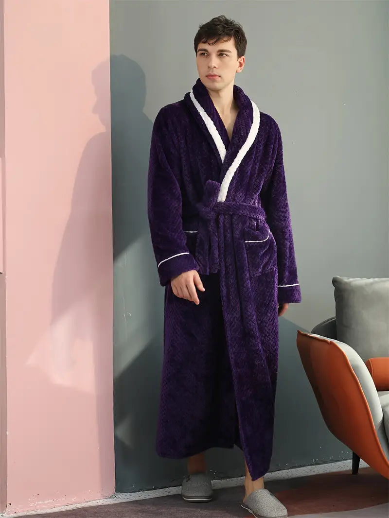 Thick, Warm Terry Cloth Bathrobe for Winter - Image 3