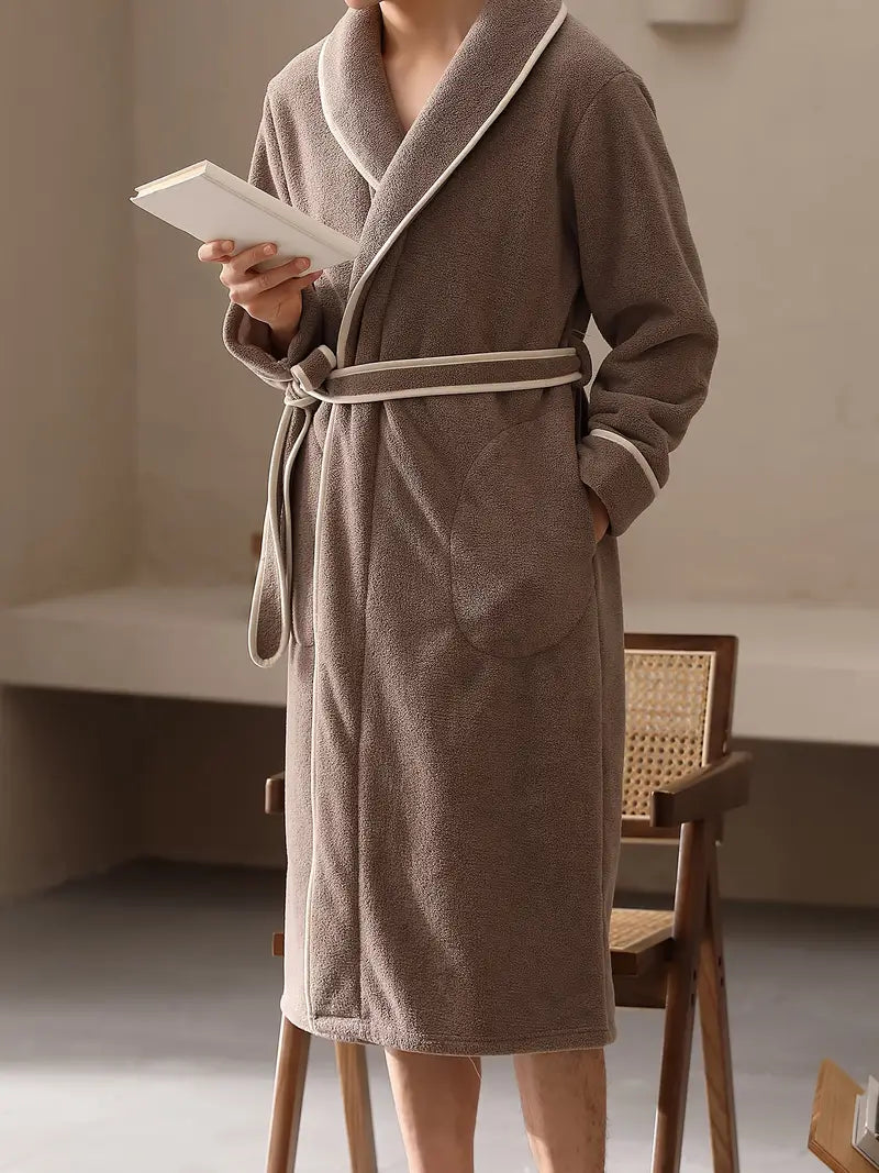 Premium Fleece Bathrobe for Autumn and Winter