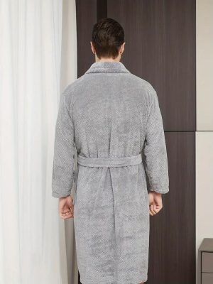 Waffle-Weave Bathrobe