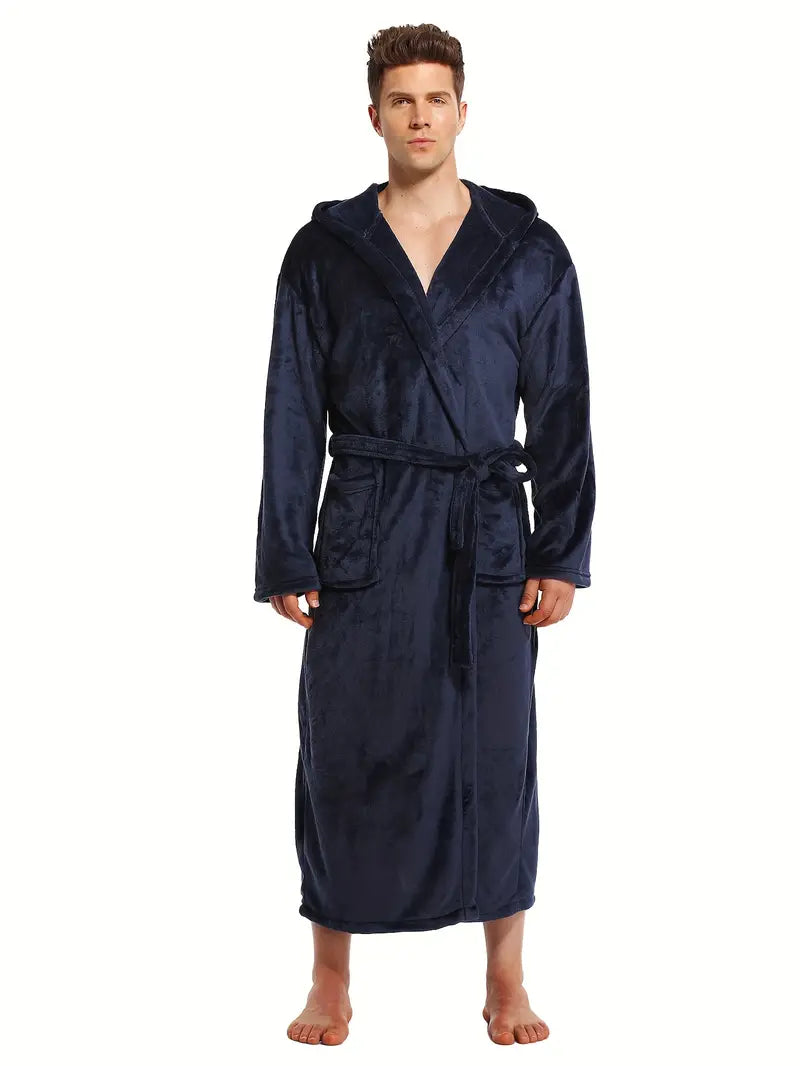 Warm, Comfortable Hooded Bathrobe - Image 4