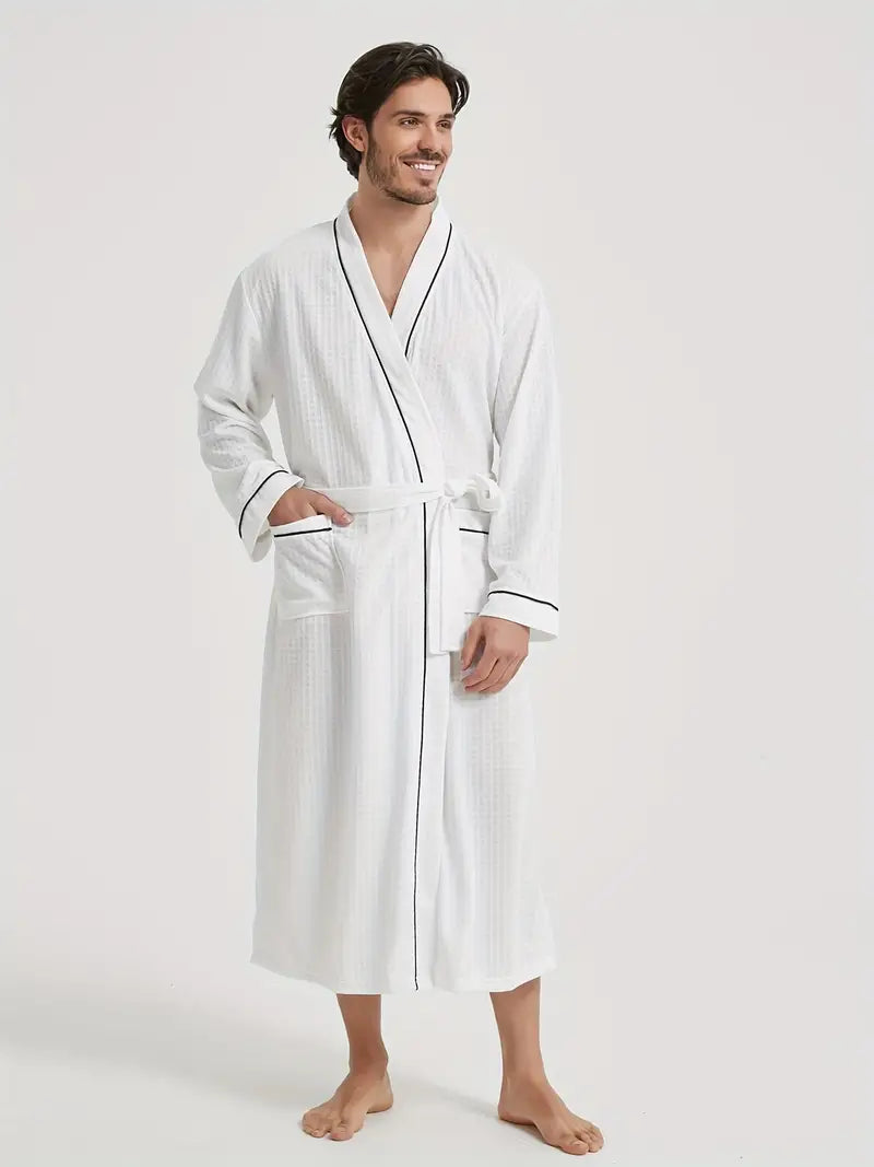Soft Waffle-Weave Bathrobe - Image 2