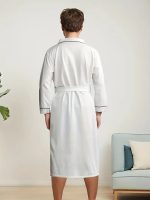 Elegant White Bathrobe