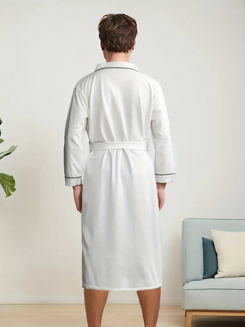 Elegant White Bathrobe