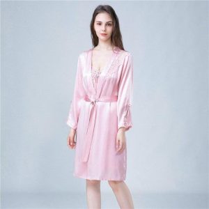 Elegant Pink Silk Set