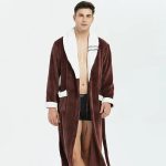 Peignoir Homme Marron Polaire