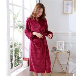 Dark Pink Plush Robe
