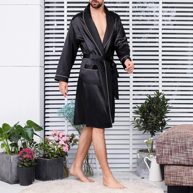 Men's Satin Robe