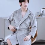 Men's Light Grey Bathrobe