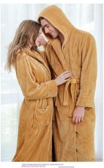 Women's Long Hooded Bathrobe