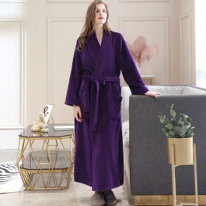 Women's Long Fleece Robe