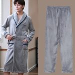 Cozy Grey Men's Bathrobe