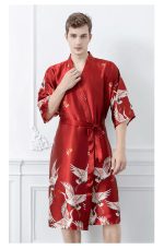 Men's Japanese Satin Robe