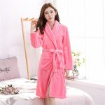 Women's Pink Plush Robe