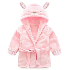 Pink Rabbit Bathrobe for Kids