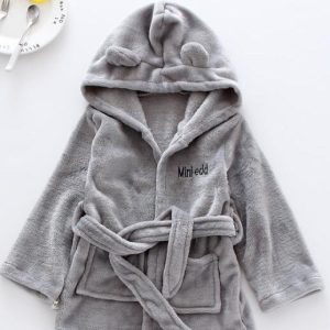 Grey Children's Bathrobe