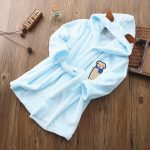 Blue Dog Bathrobe for Girls